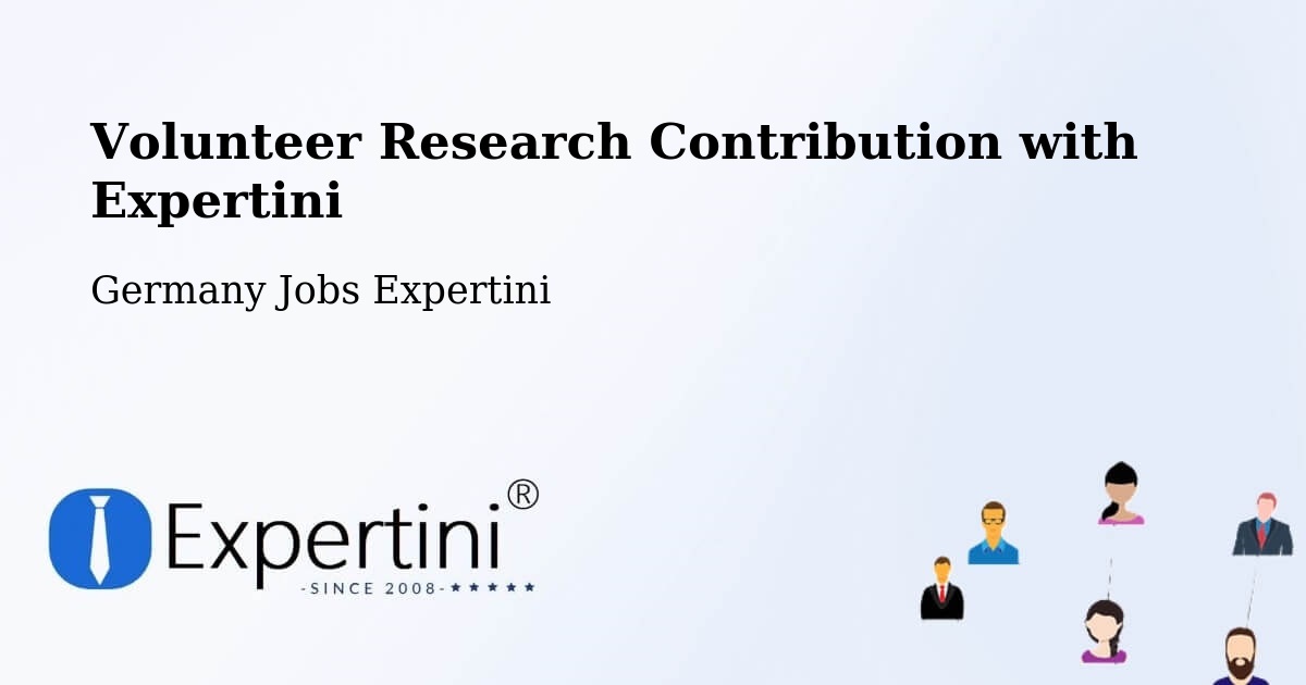 Volunteer Research Contribution Program – Bottrop - Germany Jobs Expertini